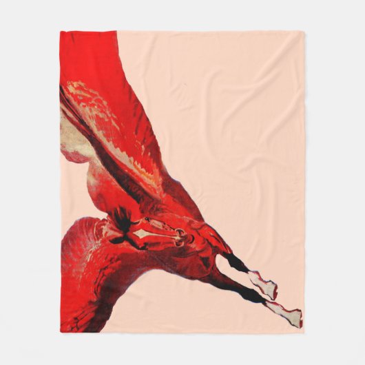 馬のペガサス飛んでいるス フリースブランケット (正面)