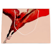 馬のペガサス飛んでいるス ラージペーパーバッグ (正面)