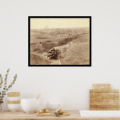 馬のホワイトクレイクリークSD 1891 ポスター (キッチン)