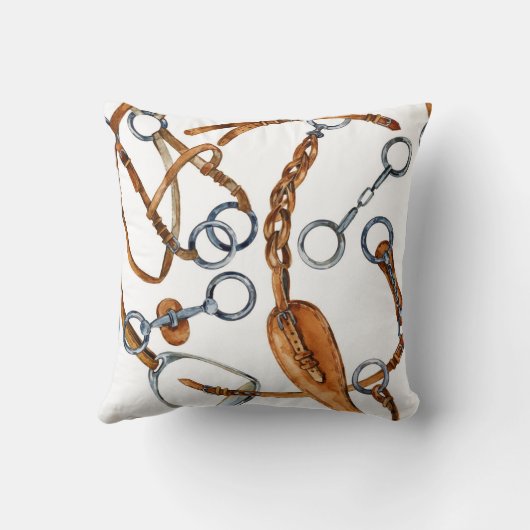 馬のホームデコア馬術 クッション (裏面)