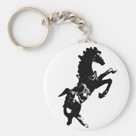 馬のボタンのキーチェーンの育成 キーホルダー