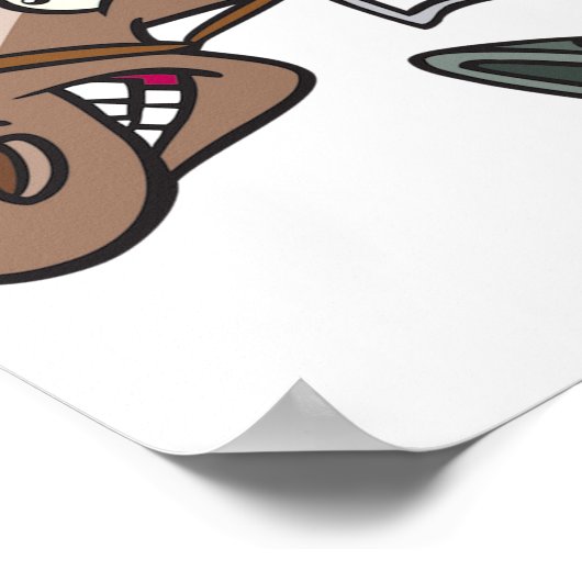 馬のポスターから落ちる ポスター (角)