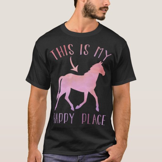 馬のポニーショーのジャンプ Tシャツ (正面)