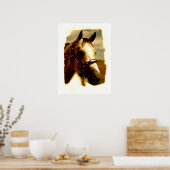 馬のポートレート作品 ポスター (キッチン)