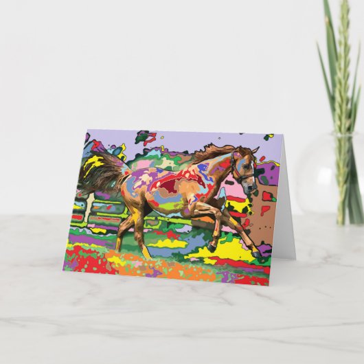 馬のポートレート3 カード (正面)