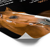 馬のポートレート、乗馬インストラクター、アカデミー ポスター (角)