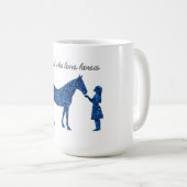 馬のマグが大好きな女の子だけかわいい コーヒーマグカップ (正面右)