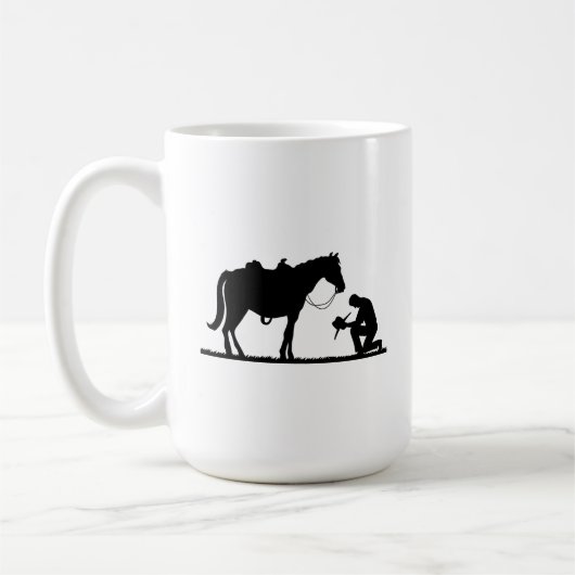 馬のマグ コーヒーマグカップ (左)