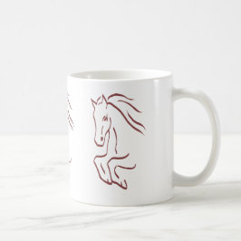 馬のマグ コーヒーマグカップ