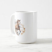 馬のマグ コーヒーマグカップ (正面左)