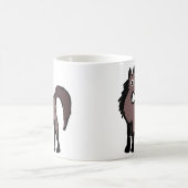 馬のマグ コーヒーマグカップ (中央)