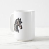 馬のマグ コーヒーマグカップ (正面左)