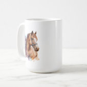 馬のマグ コーヒーマグカップ (正面左)