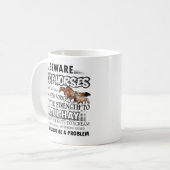 馬のマグ-私は馬のコーヒー・マグに乗ります コーヒーマグカップ (正面左)