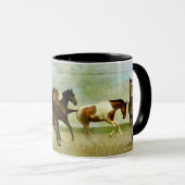 馬のマグ、馬術をテーマにしたコーヒーカップ マグカップ (正面右)