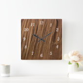 馬のマネの壁時計 スクエア壁時計 (ホーム)