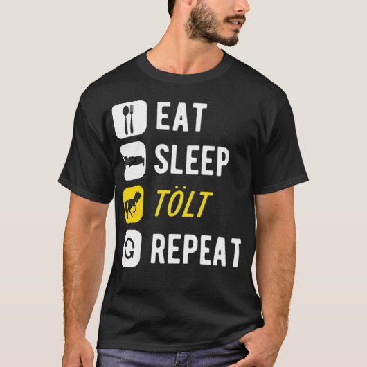 馬のマントッシュのライダー学校 Tシャツ (正面)
