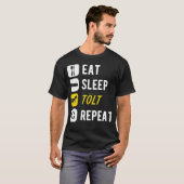 馬のマントッシュのライダー学校 Tシャツ (正面フル)