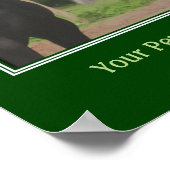 馬のミーティング自分の引用文を追加 ポスター (角)