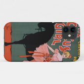馬のメスの曲芸師のヴィンテージのサーカスポスター Case-Mate iPhoneケース (裏面(横))