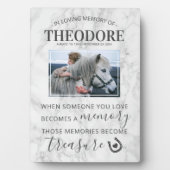 馬のメモリアルギフト - 馬の写真 フォトプラーク (正面)