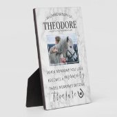 馬のメモリアルギフト - 馬の写真 フォトプラーク (側面)