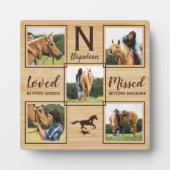 馬のメモリアルユニークフォト フォトプラーク (正面)