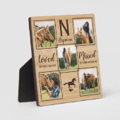 馬のメモリアルユニークフォト フォトプラーク (正面)