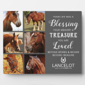 馬のメモリアル写真コラージュ フォトプラーク (正面)