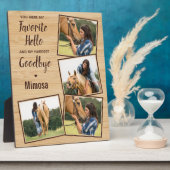 馬のメモリアル4枚写真 フォトプラーク (側面)