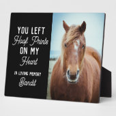 馬のメモリアル オーダーメイド写真 フォトプラーク (側面)