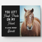 馬のメモリアル 想い出の写真 馬を愛するあなたへ フォトプラーク (正面)