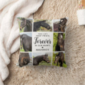 馬のメモリパーソナライズされたーペットコラージュ クッション (ブランケット)