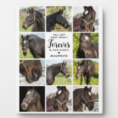 馬のメモリパーソナライズされたーペットコラージュ フォトプラーク (正面)