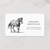 馬のモダンスケッチ馬術 名刺 (正面)