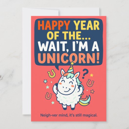 馬のユニコーン面白い シーズンカード (正面)