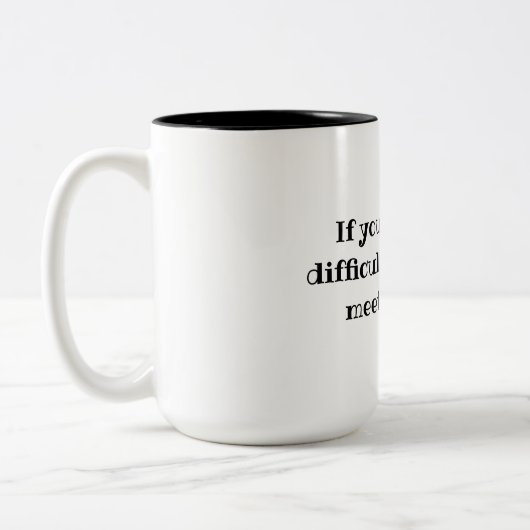 馬のライダおもしろいー馬乗り馬乗りトレーナーギフト馬 ツートーンマグカップ (左)