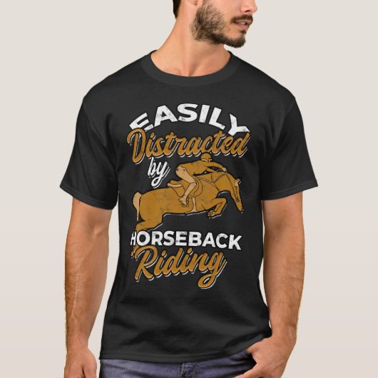 馬のライダー馬スポーツ馬の馬の乗り組み Tシャツ (正面)