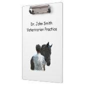 馬のライトを持つ男のクリップボード クリップボード (左)