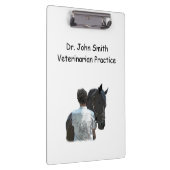 馬のライトを持つ男のクリップボード クリップボード (右)