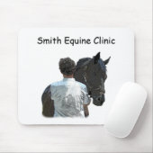 馬のライトマウスパッドを保持する人 マウスパッド (マウス)