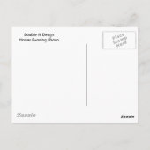 馬のランニングはがき ポストカード (裏面)