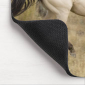 馬のランニングズスループレーリーグラス マウスパッド (コーナー)