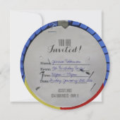 馬のリボン 13歳の誕生日パーティー招待状 招待状 (裏面)