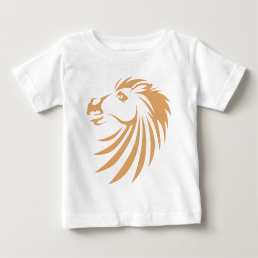 馬のロゴ |カッコいいカスタムウマのロゴ ベビーTシャツ (正面)