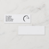 馬のロゴ スキニー名刺 (正面/裏面)