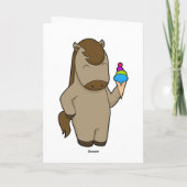 馬のワッフルアイス カード (裏面)