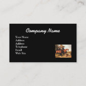 馬のヴィンテージの名刺 名刺 (裏面)