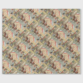 馬のヴィンテージのSt.ニック日のオランダSinterklaas ラッピングペーパー (フラット)