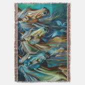 馬の三尾 スローブランケット (正面縦)